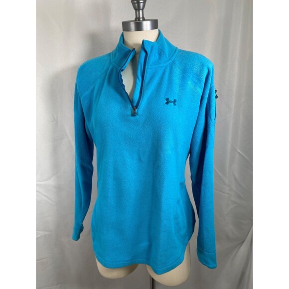 Under Armour turquoise fleece activewear loungewear workout medium - Picture 1 of 6